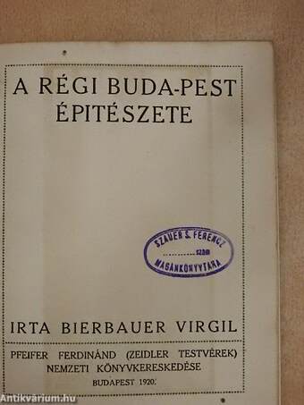 A régi Buda-Pest épitészete