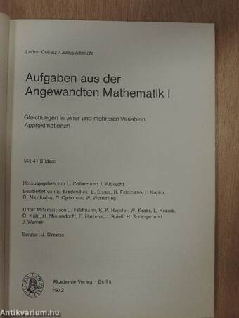 Aufgaben aus der Angewandten Mathematik I