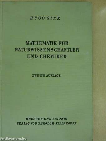 Mathematik für Naturwissenschaftler und Chemiker