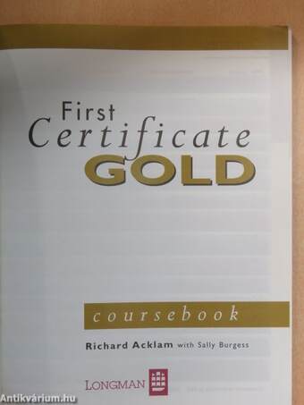 First Certificate Gold - Coursebook