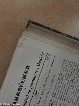 Carl Christian Schmidt's Jahrbücher Der In- Und Ausländischen Gesammten Medicin 1850. (fél évfolyam) (gótbetűs)