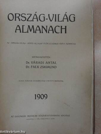 Ország-világ almanach 1909