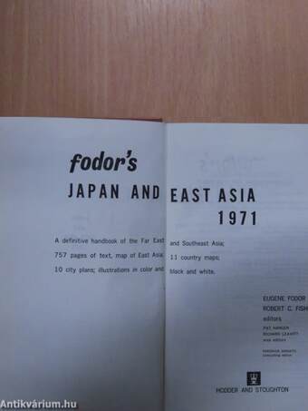 Fodor's Japan and East Asia 1971