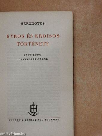 Kyros és Kroisos története