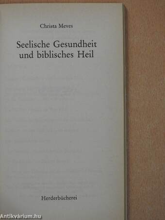 Seelische Gesundheit und biblisches Heil