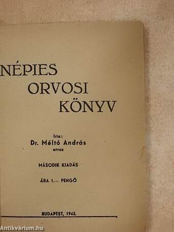 Népies orvosi könyv