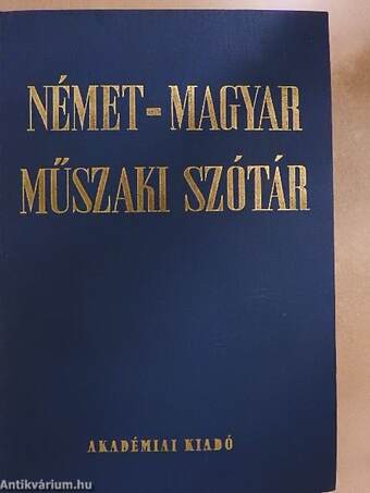 Német-magyar műszaki szótár