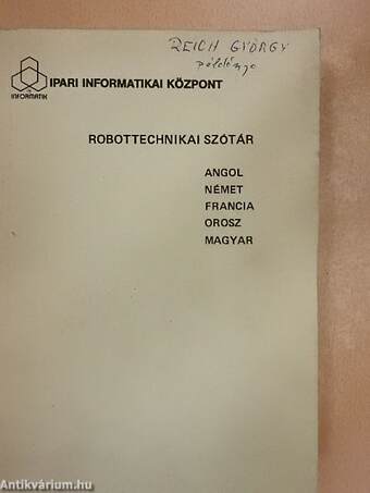 Robottechnikai szótár