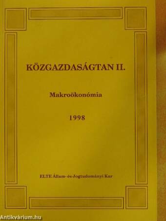 Közgazdaságtan II.