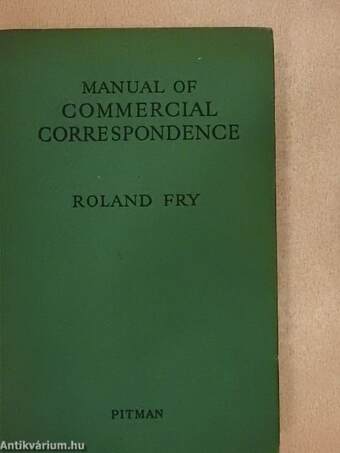 Manual of Commercial Correspondence