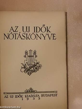 Az Uj Idők Nótáskönyve