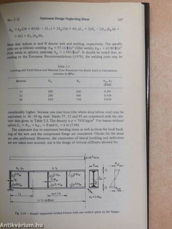 Optimum design of metal structures