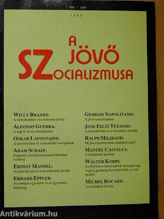 A Jövő Szocializmusa 1993/1.