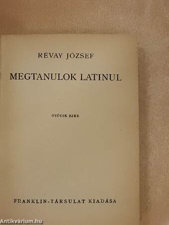 Megtanulok latinul