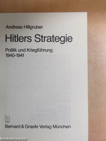 Hitlers Strategie