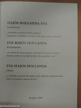 Hajós Hollanda Éva