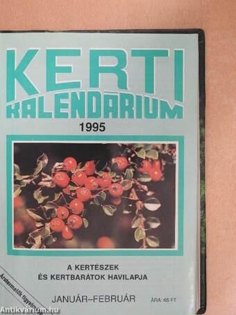 Kerti kalendárium 1995. január-december 