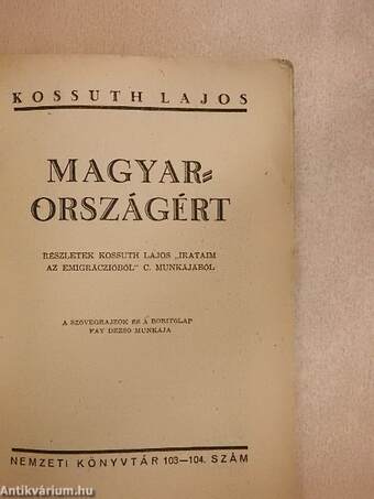 Magyarországért