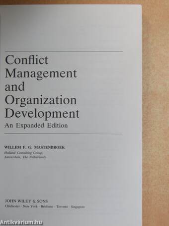 Conflict Management and Organization Development