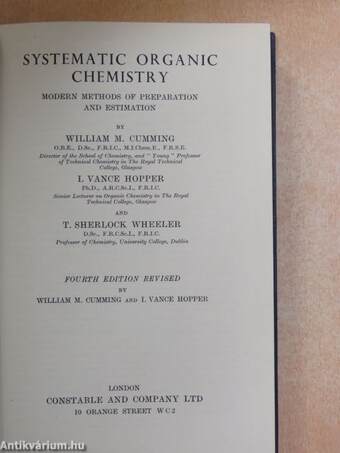 Systematic Organic Chemistry