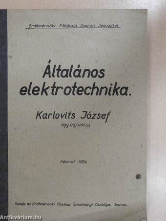 Általános elektrotechnika