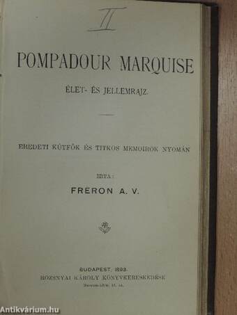 Élet és munka/Pompadour Marquise