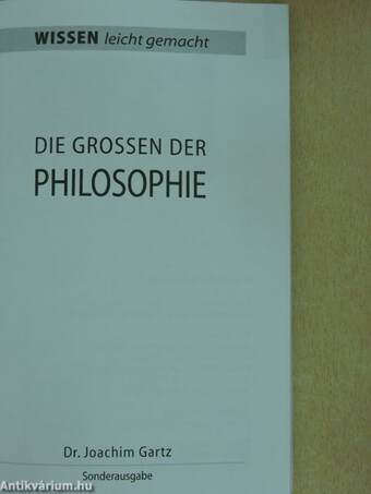 Die Grossen der Philosophie