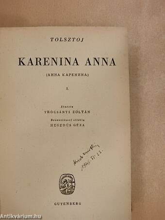 Karenina Anna I-IV.