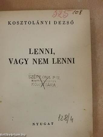 Lenni, vagy nem lenni