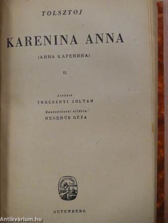 Karenina Anna I-IV.