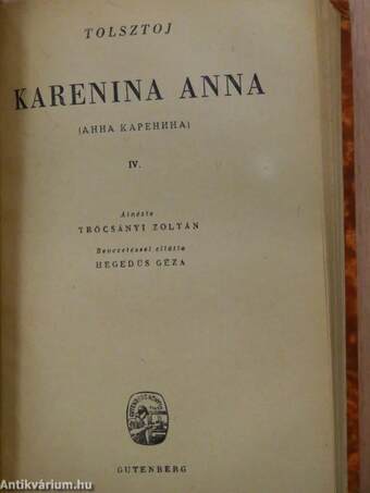 Karenina Anna I-IV.