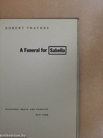 A Funeral for Sabella