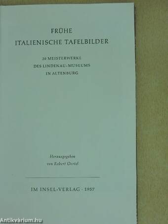 Frühe italienische Tafelbilder