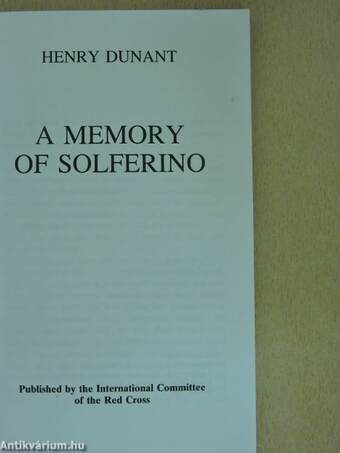 A Memory of Solferino