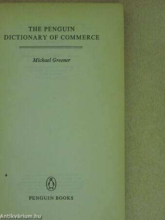 The Penguin Dictionary of Commerce