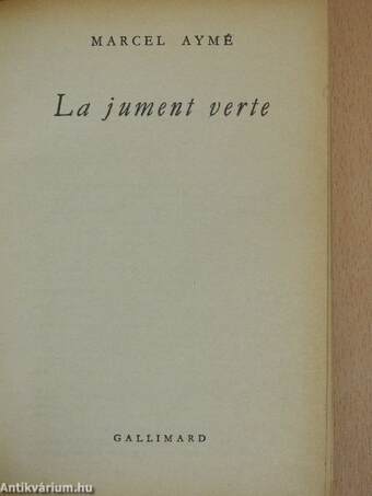 La jument verte