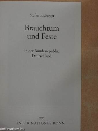 Brauchtum und Feste