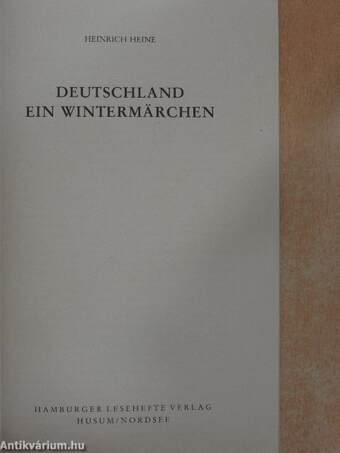 Deutschland/Ein Wintermärchen