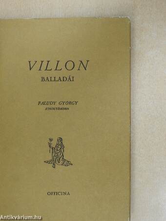 Villon balladái Faludy György átköltésében