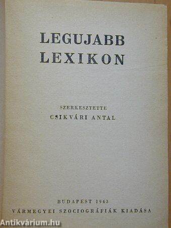 Legujabb lexikon