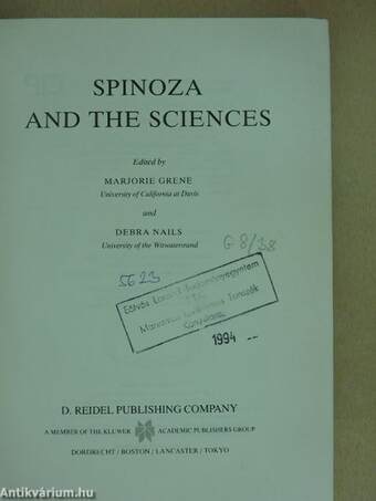 Spinoza and the sciences