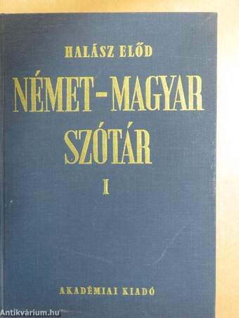 Német-magyar szótár I-II.