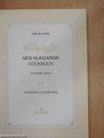 Gundel New Hungarian Cookbook