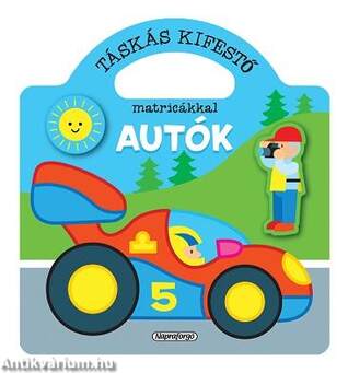 Táskás kifestő matricákkal - Autók