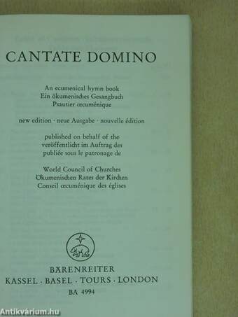 Cantate Domino