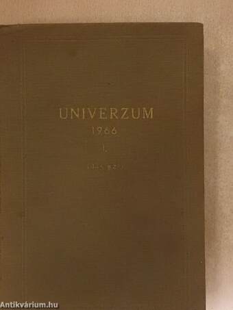 Univerzum 1966/1-6. (fél évfolyam)