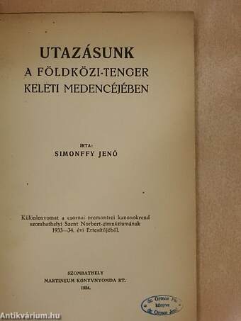 Utazásunk a Földközi-tenger keleti medencéjében