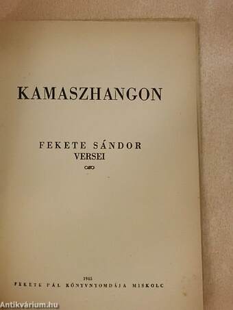 Kamaszhangon