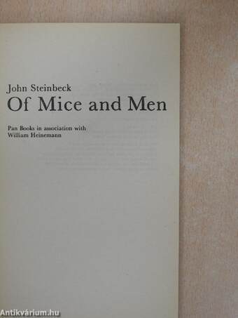 Of Mice and Men