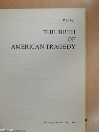 The Birth of American Tragedy